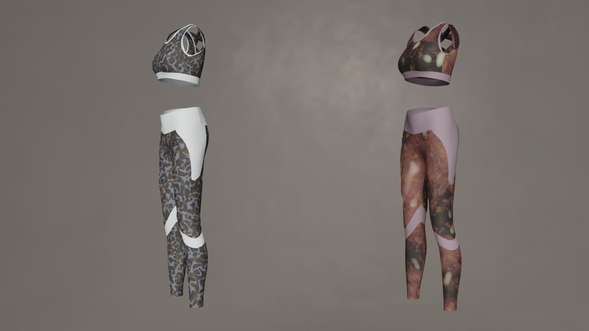 Female Sport Outfit 3D model_3