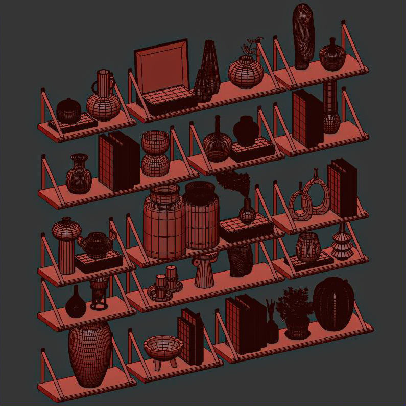 decorative set25 3D model_6