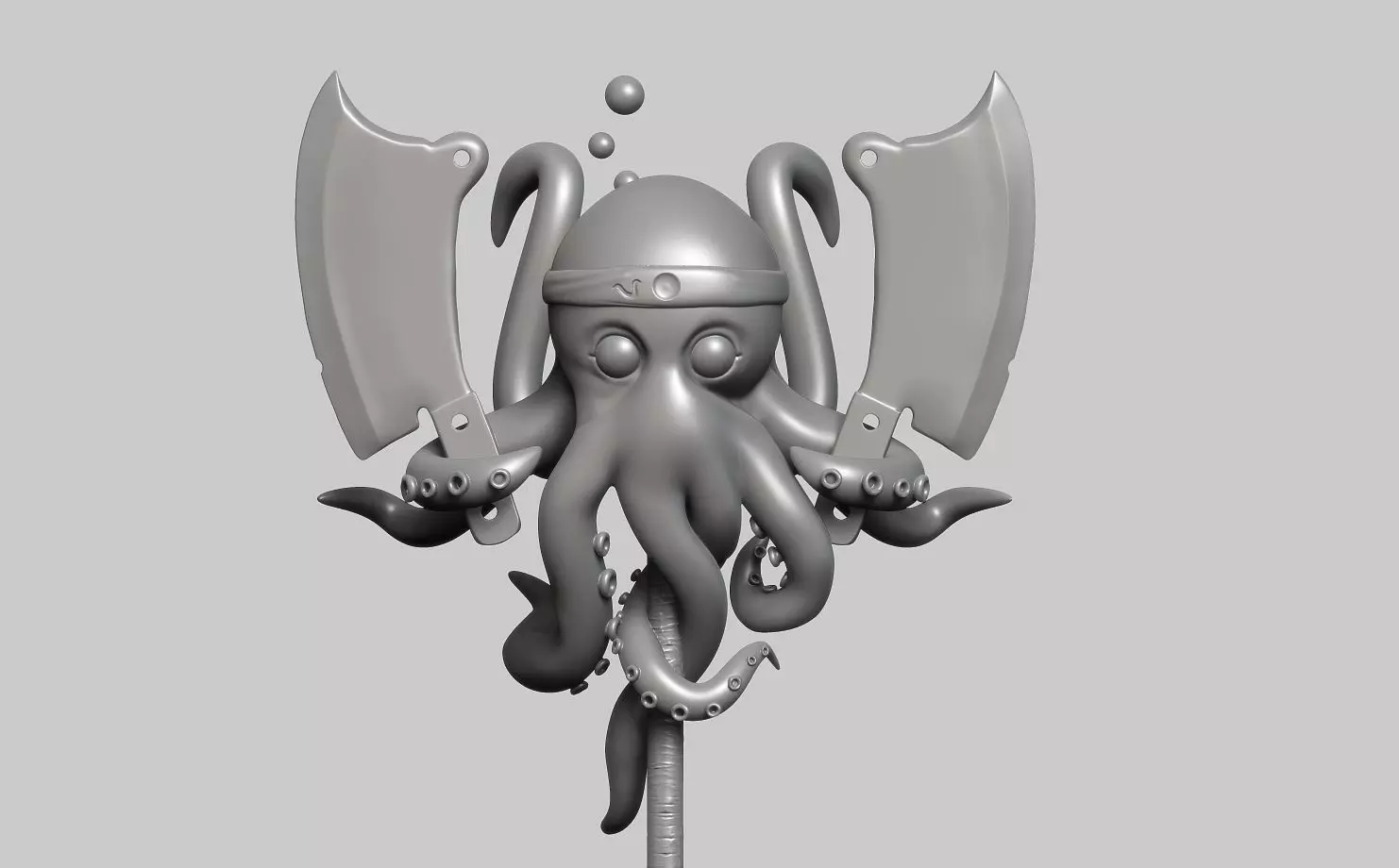 Stylized octopus for 3d Print 3D print model_0