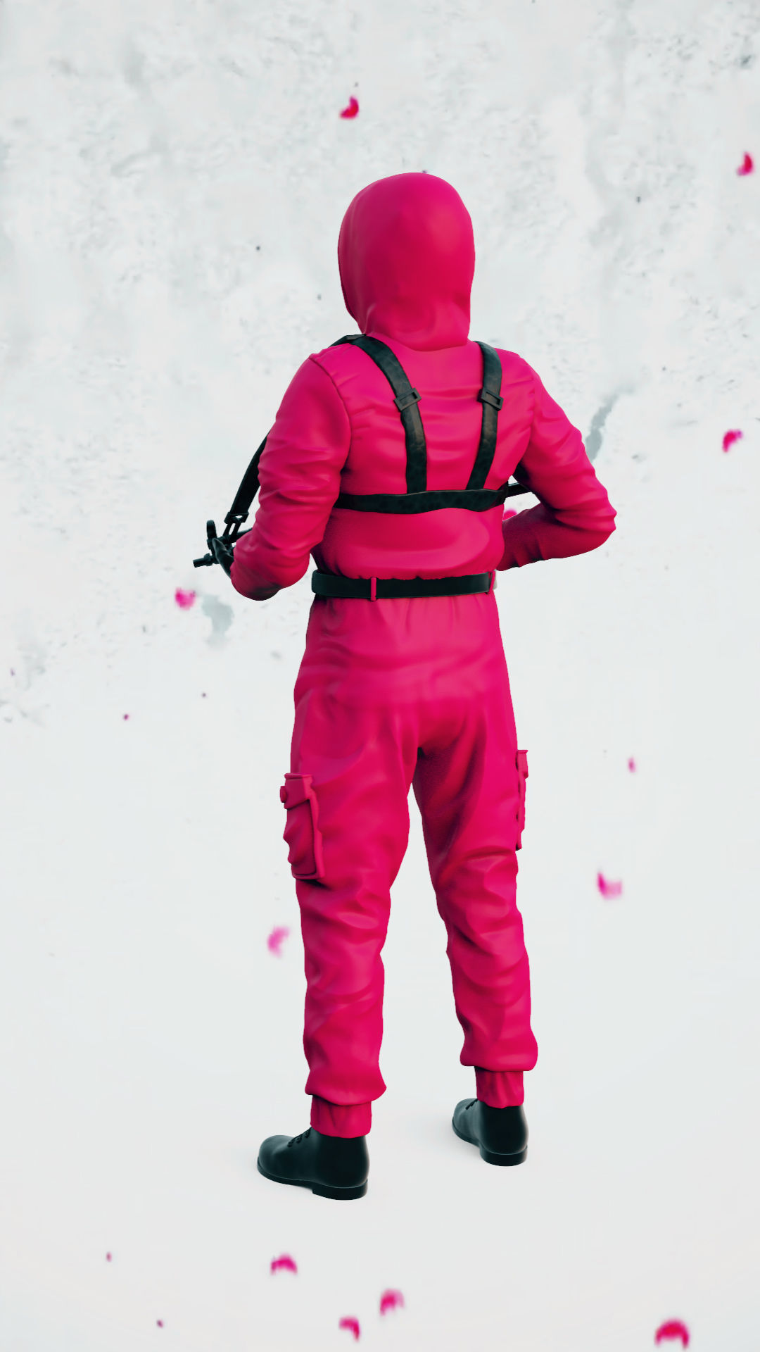 SQUID GAME PINK SOLDIER 3D print model_17