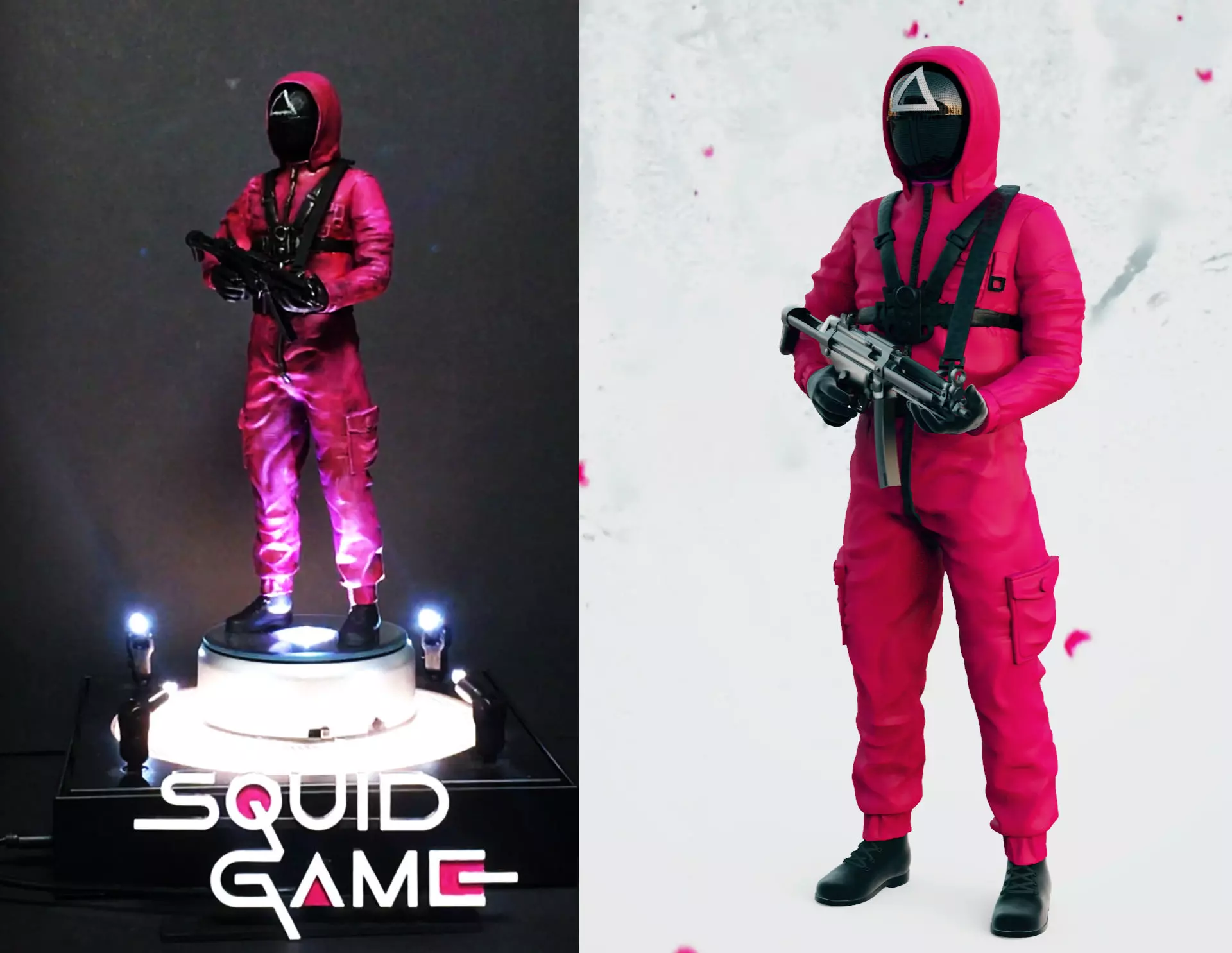 SQUID GAME PINK SOLDIER 3D print model_0