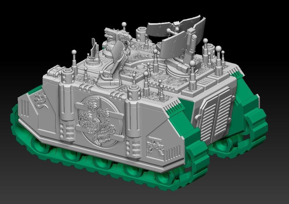 radar interceptor Tank 3D print model_5