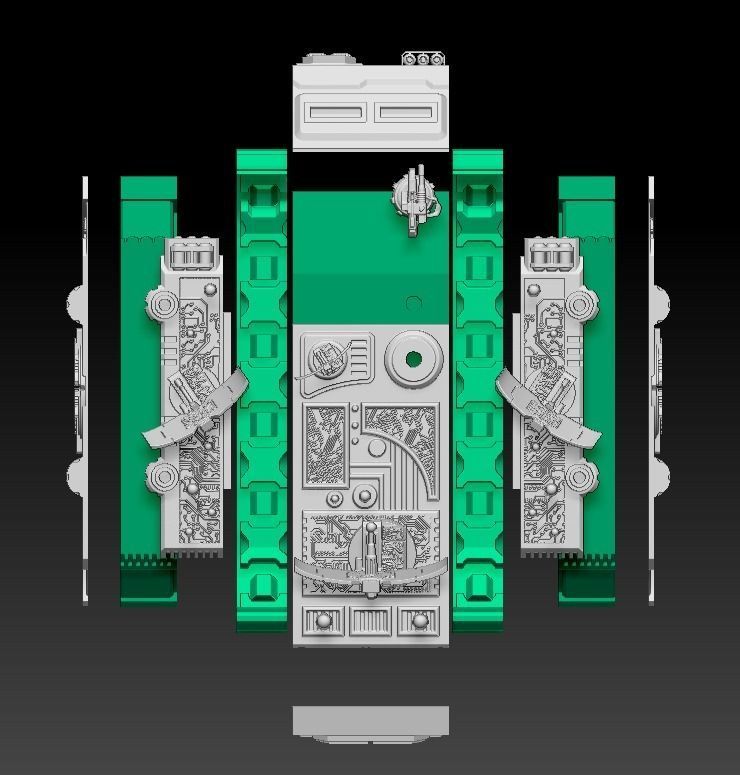 radar interceptor Tank 3D print model_6