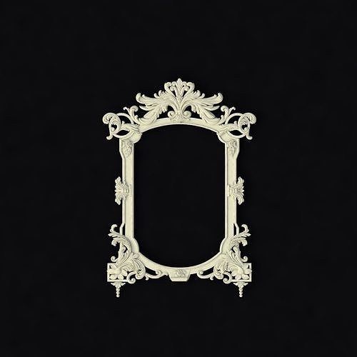 mirror ornate frame 3D model