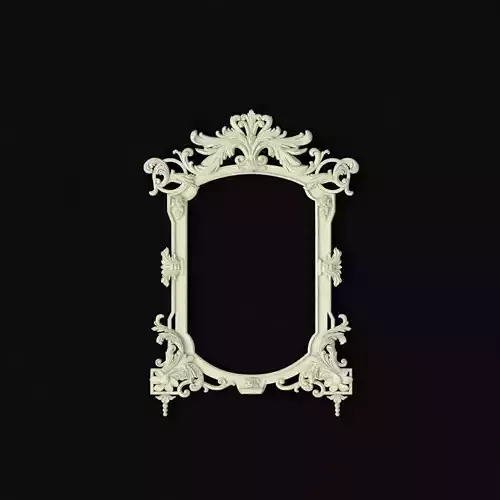 mirror ornate frame 3D model