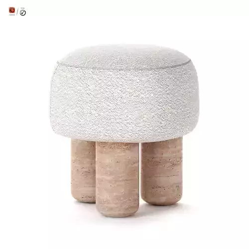 Hygge Pouf 3D model