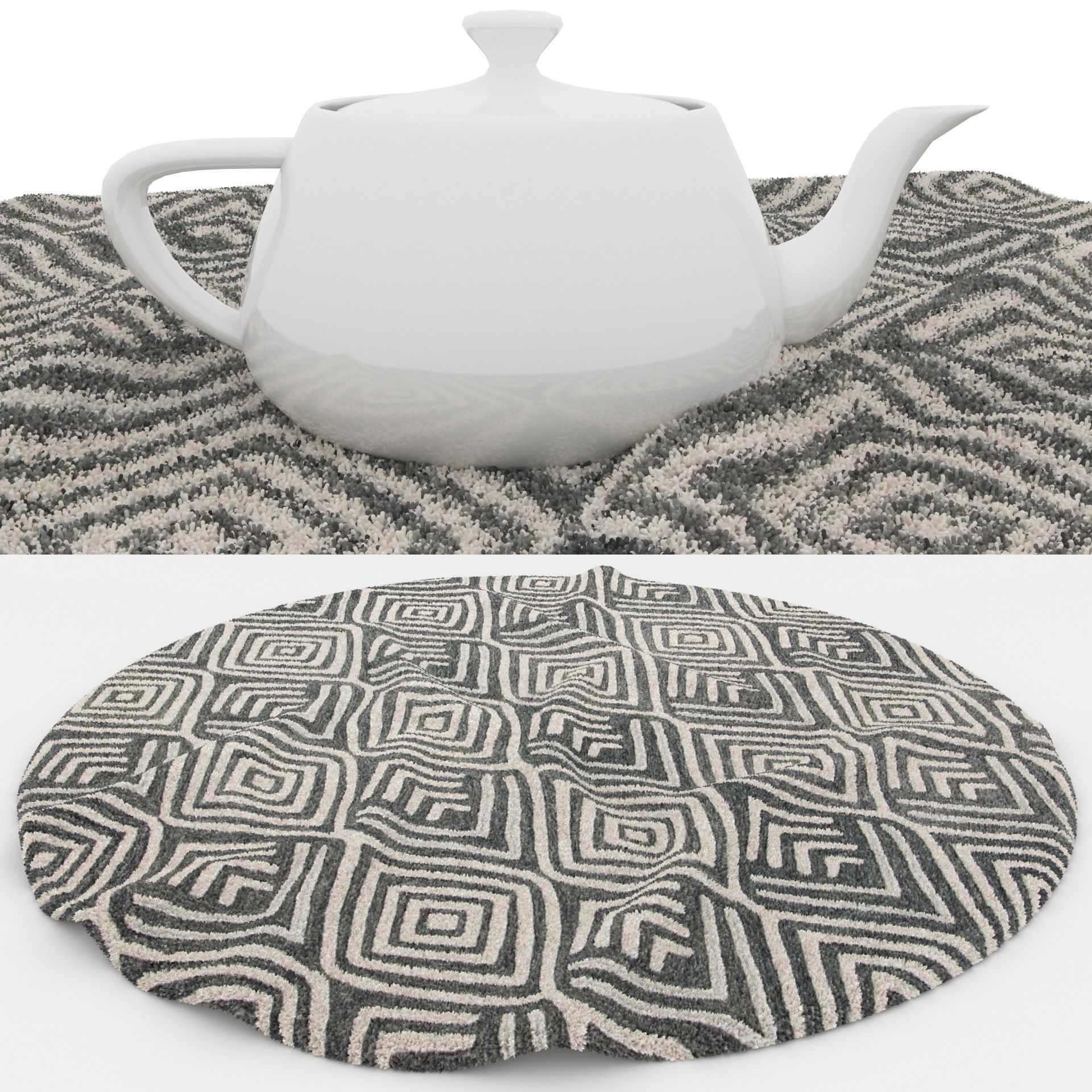 Rugs No 384 Low-poly 3D model_1