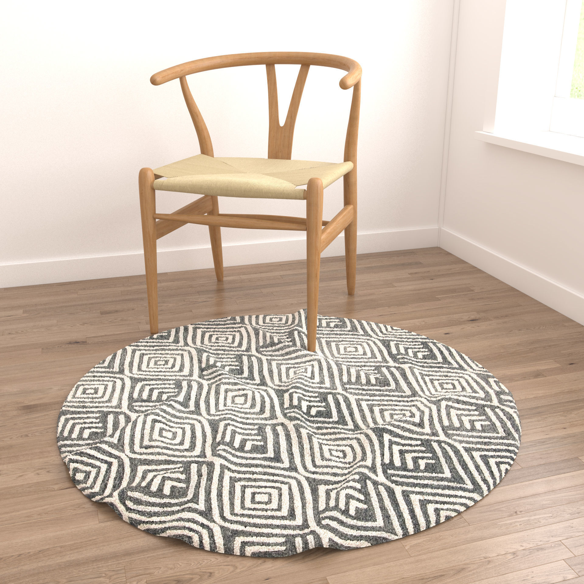 Rugs No 384 Low-poly 3D model_3