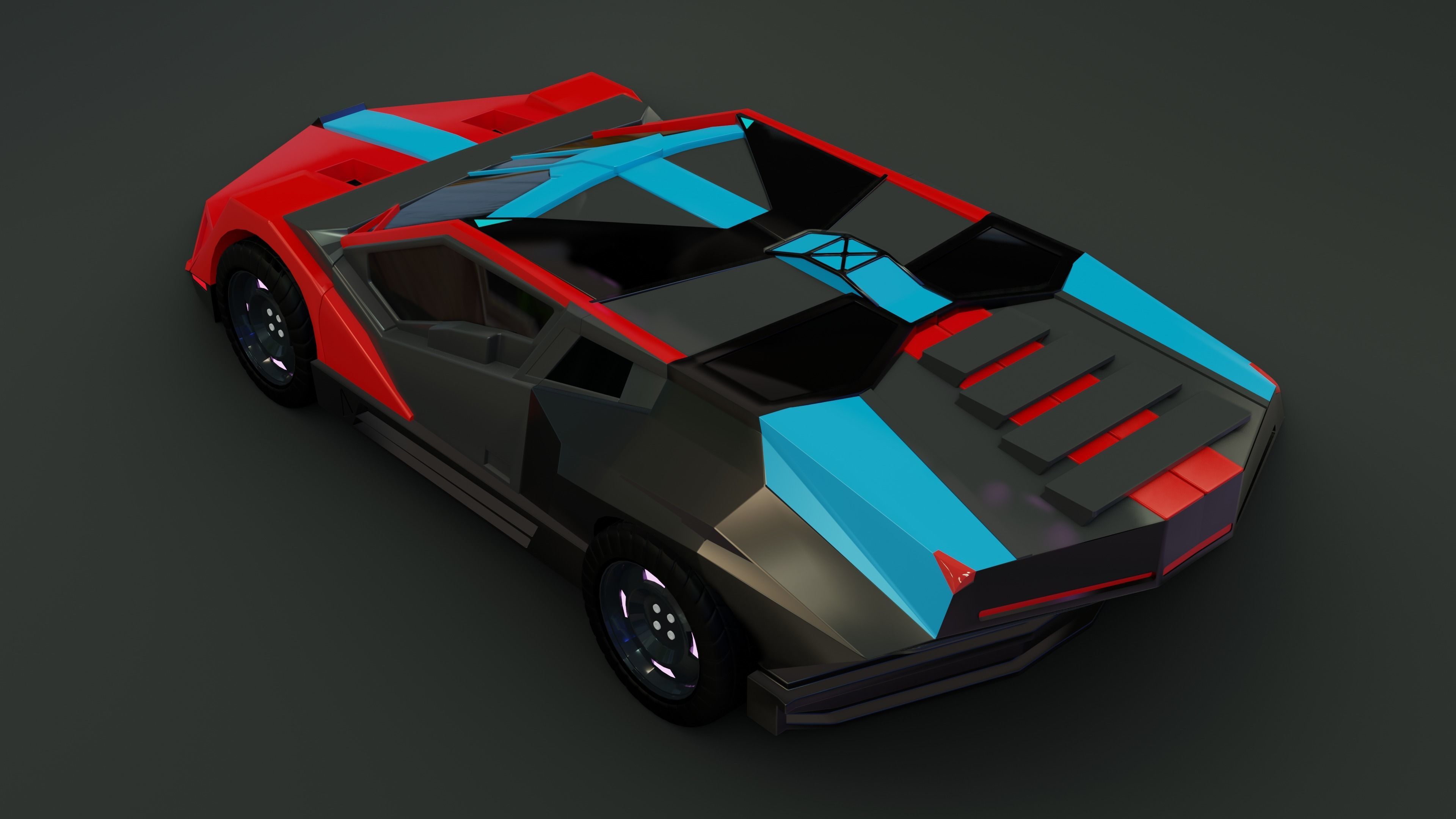 Lamborgini Car 3D model_4