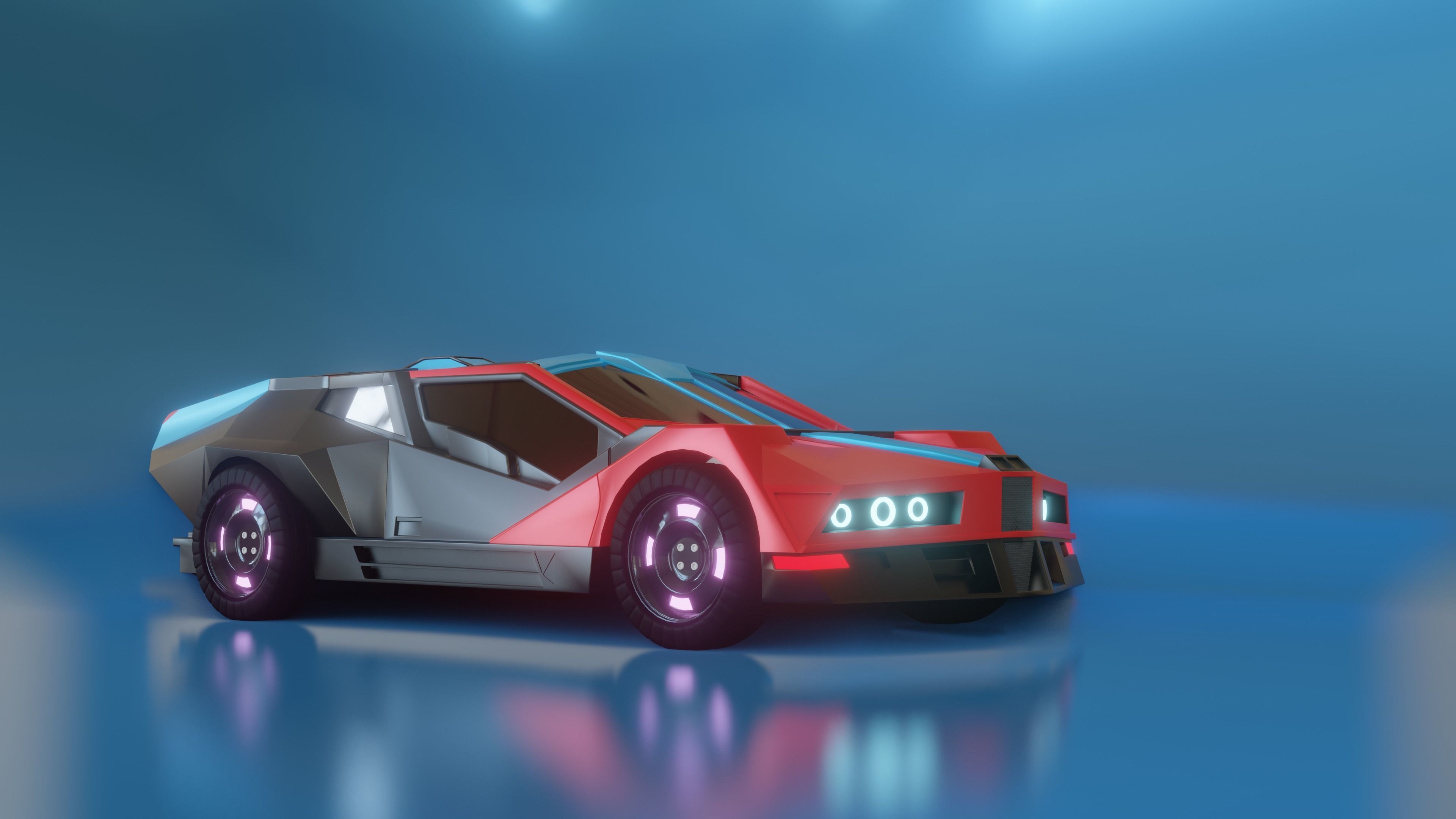 Lamborgini Car 3D model_2