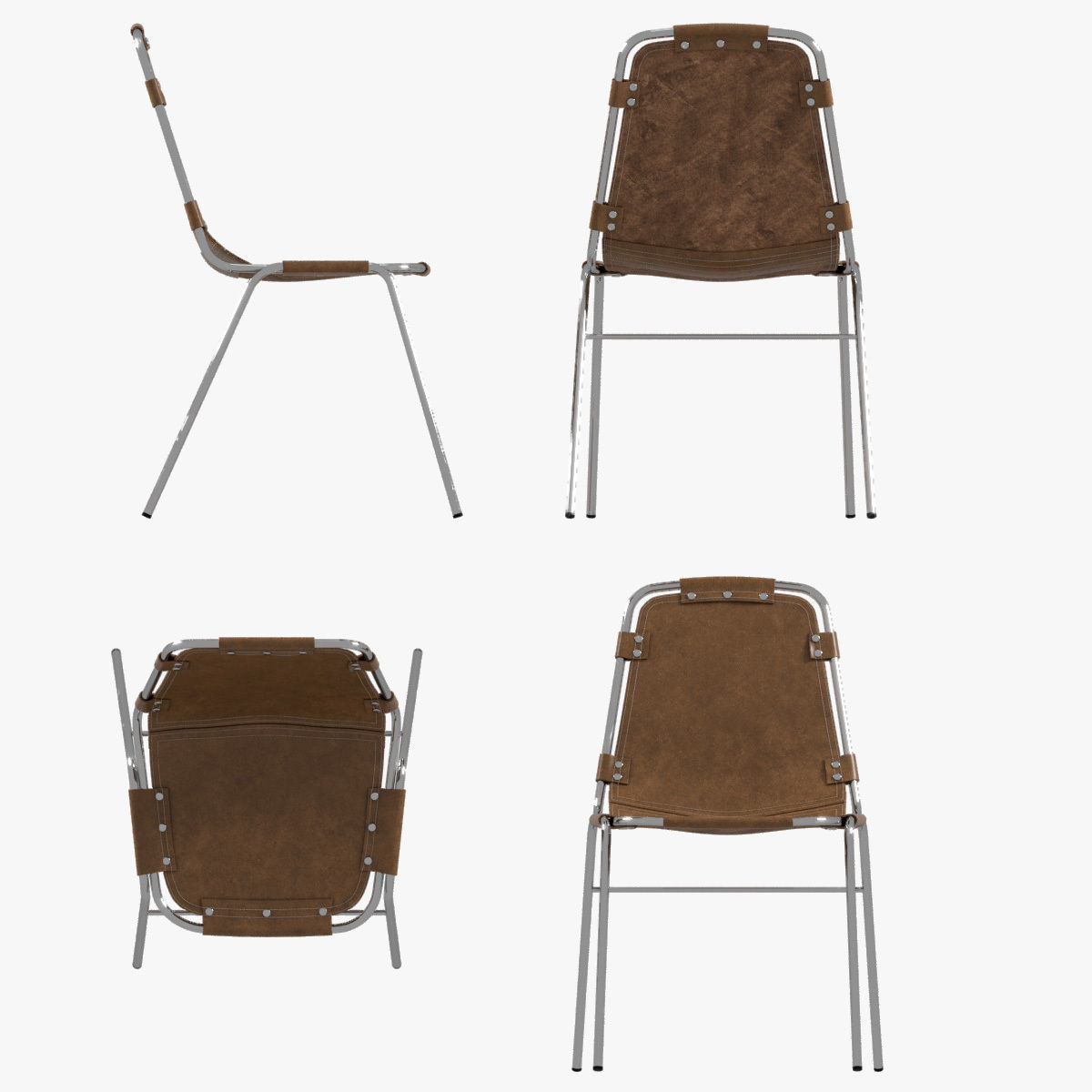 Les Arcs Chair 3D model_4