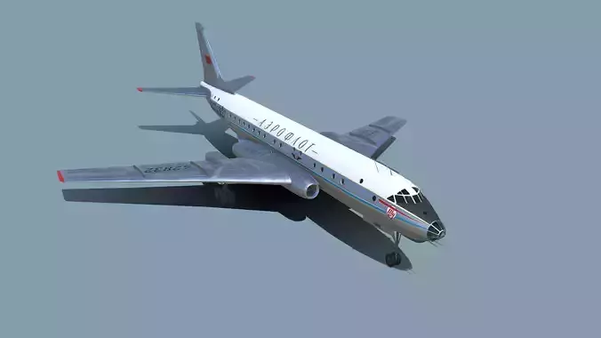 Tu-104 3D model