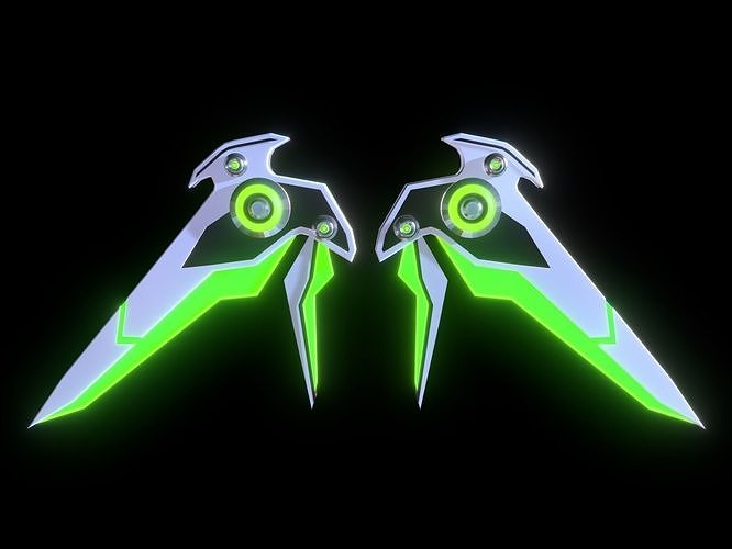 Mechanic Wing Low-poly 3D model