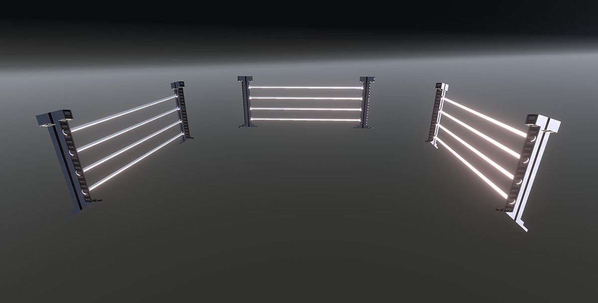 Futuristic Space Props Low-poly 3D model_4