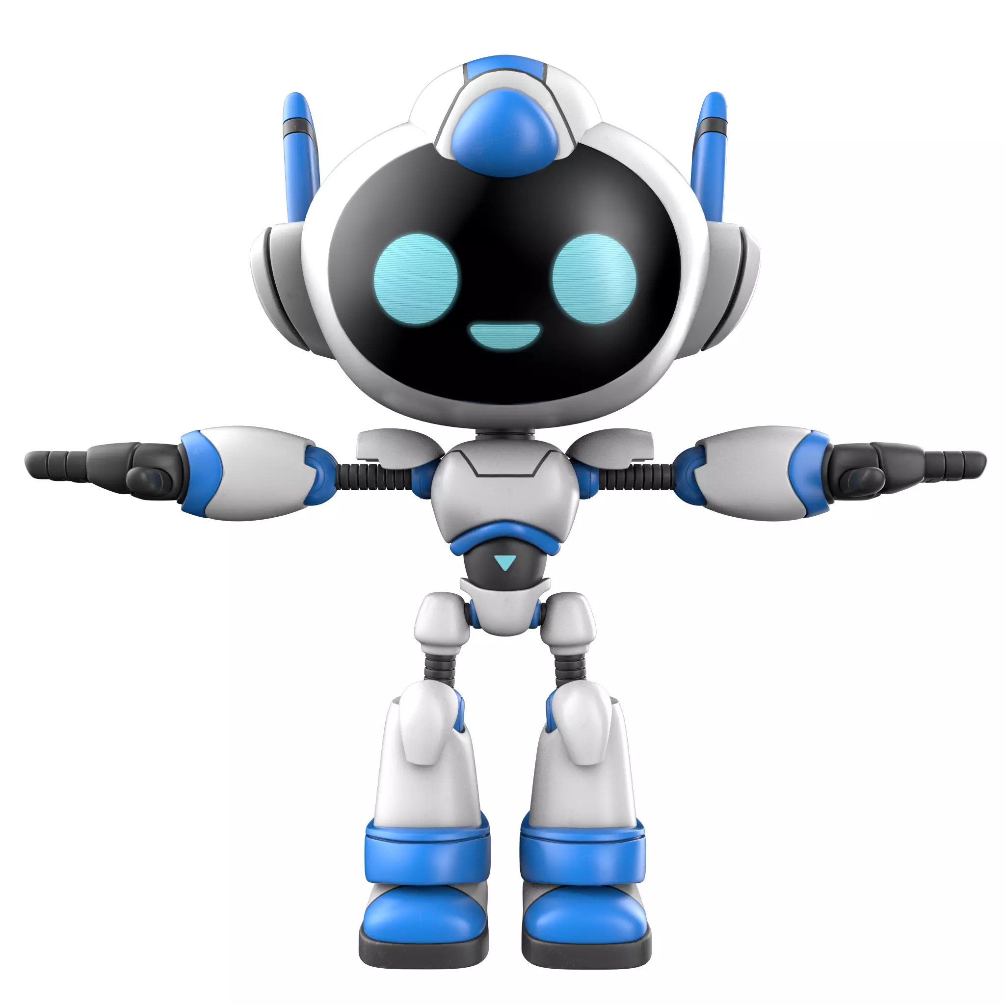 Cartoon Robot 3D model_0