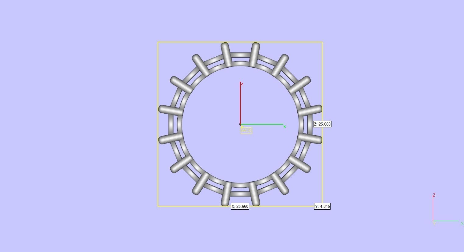 Round Diamond Eternity Wedding Band 2 3D print model 3D print model_13