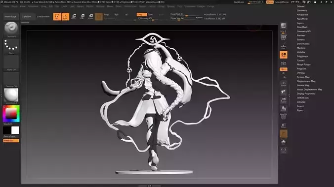 Raiden Shogun 3D model 3D print model