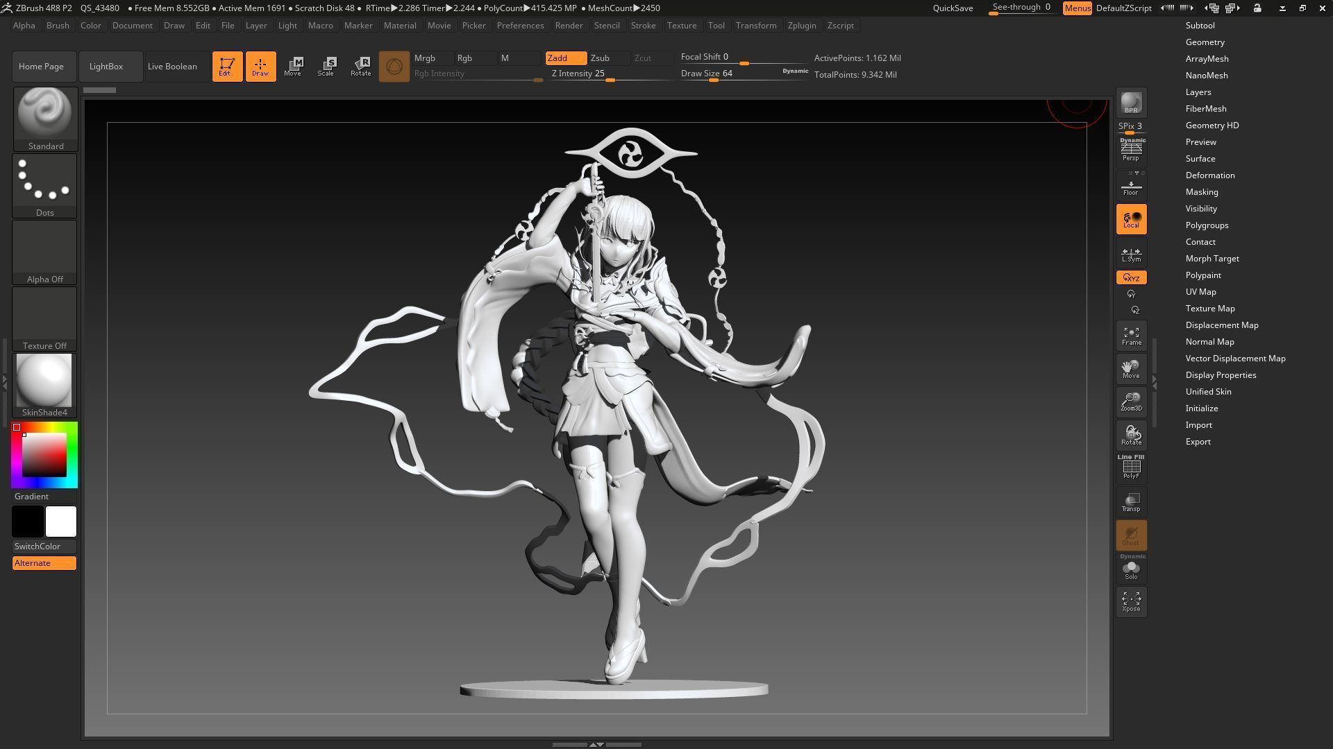Raiden Shogun 3D model 3D print model_1