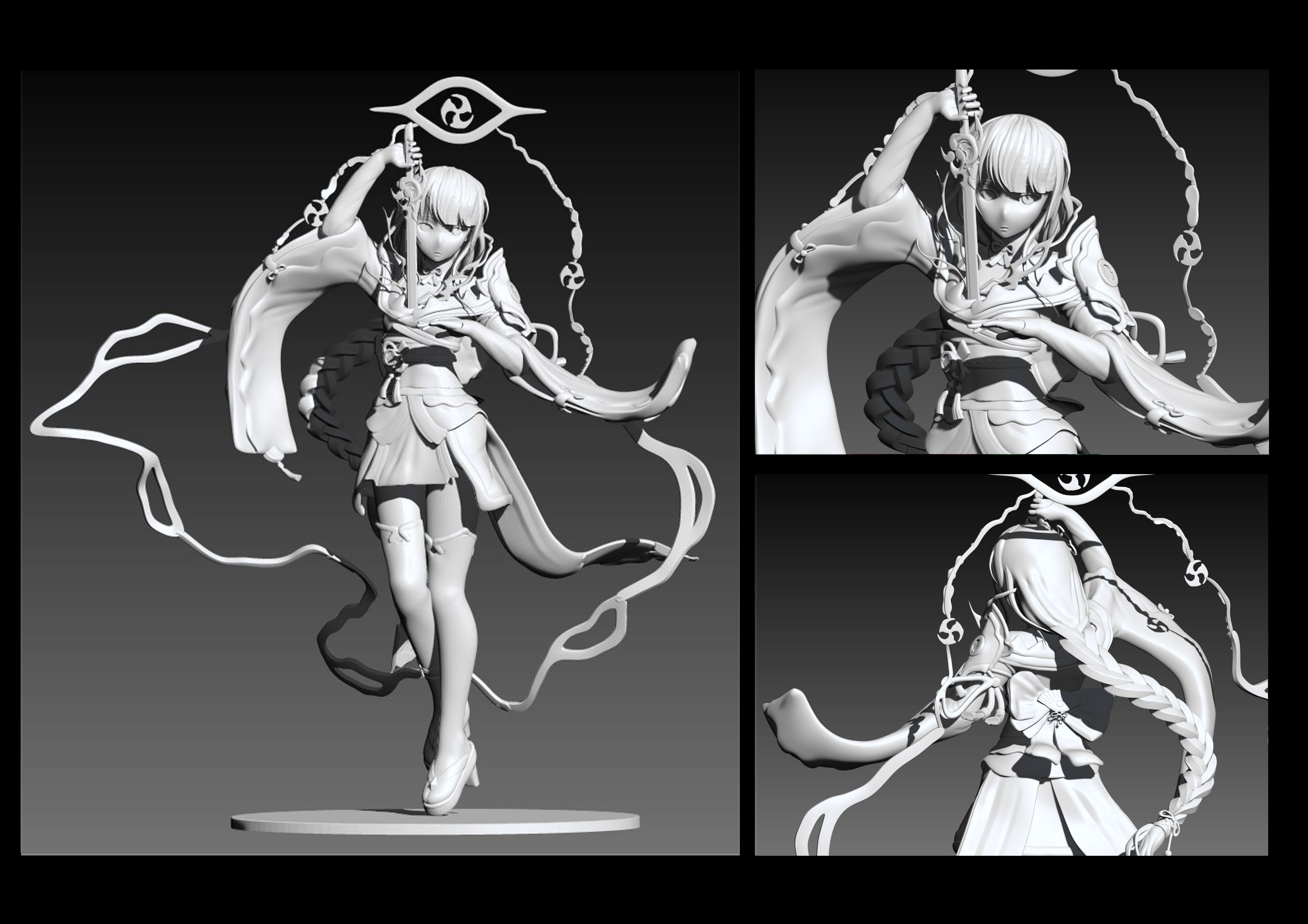 Raiden Shogun 3D model 3D print model_2