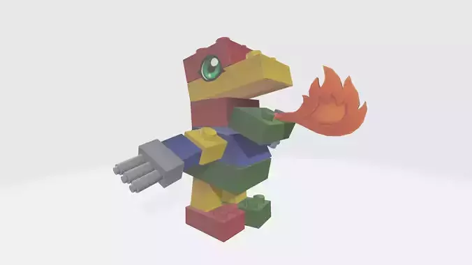 ToyAgumon toy character 3D print model