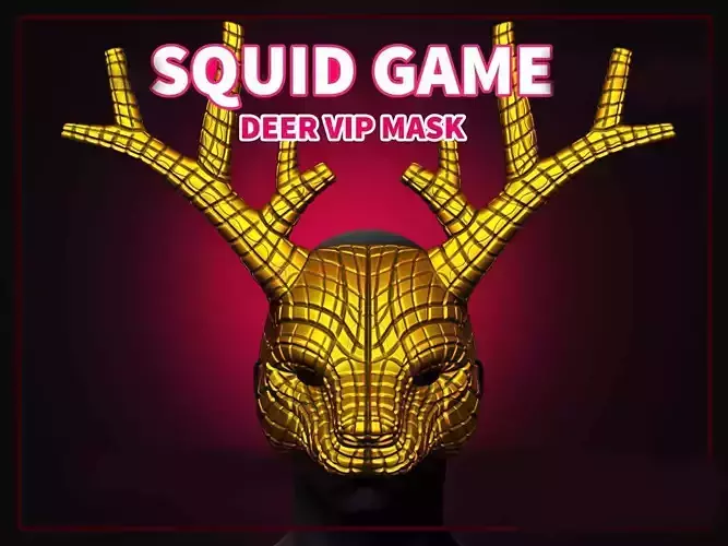 Squid Game Mask - Squid Game Deer Vip Mask for Cosplay 3D print model