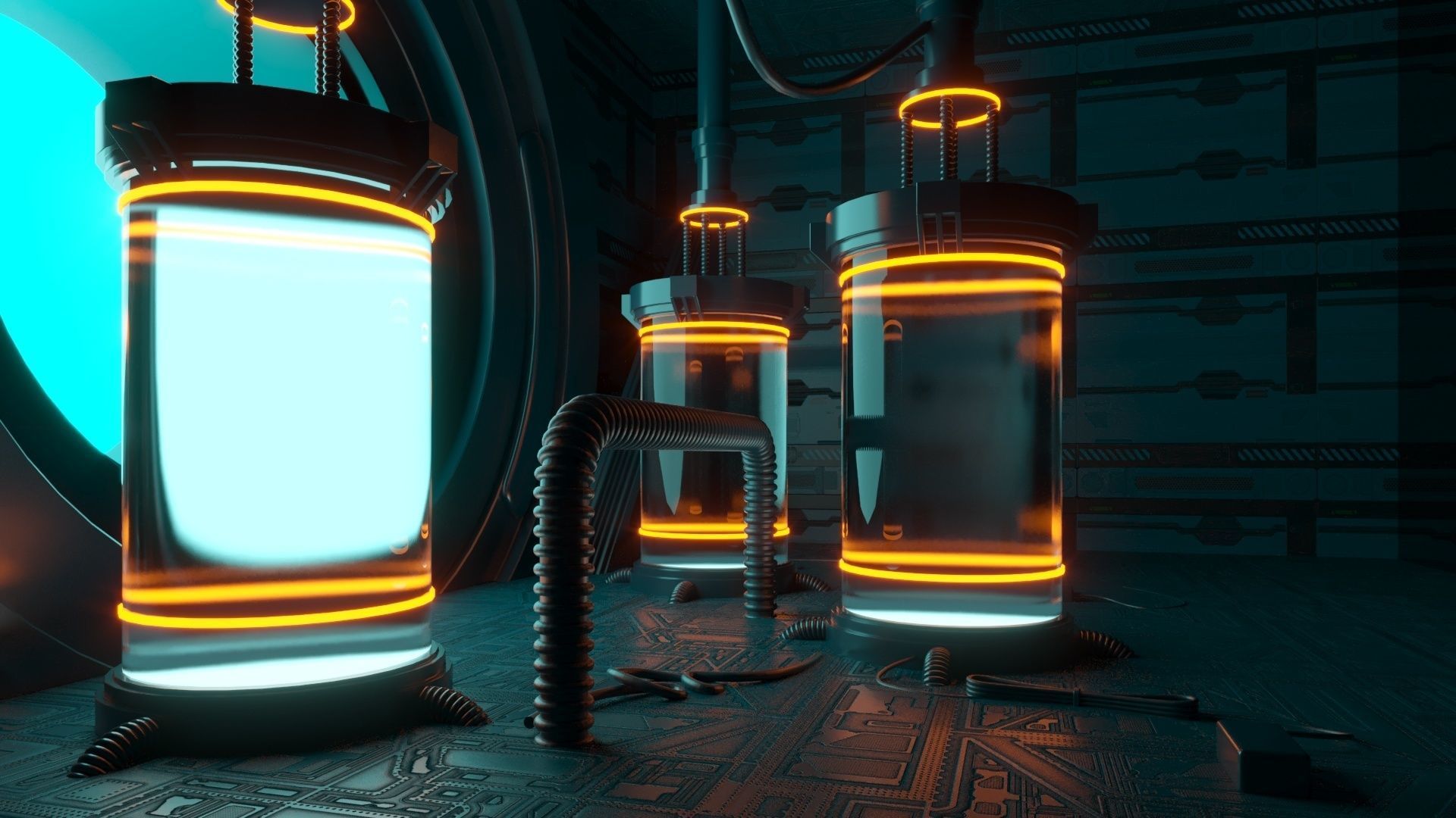 Sci-fi Mystic Lab 3D model_4