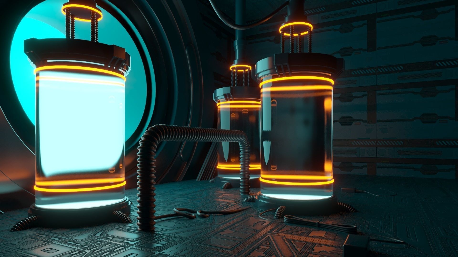 Sci-fi Mystic Lab 3D model_6