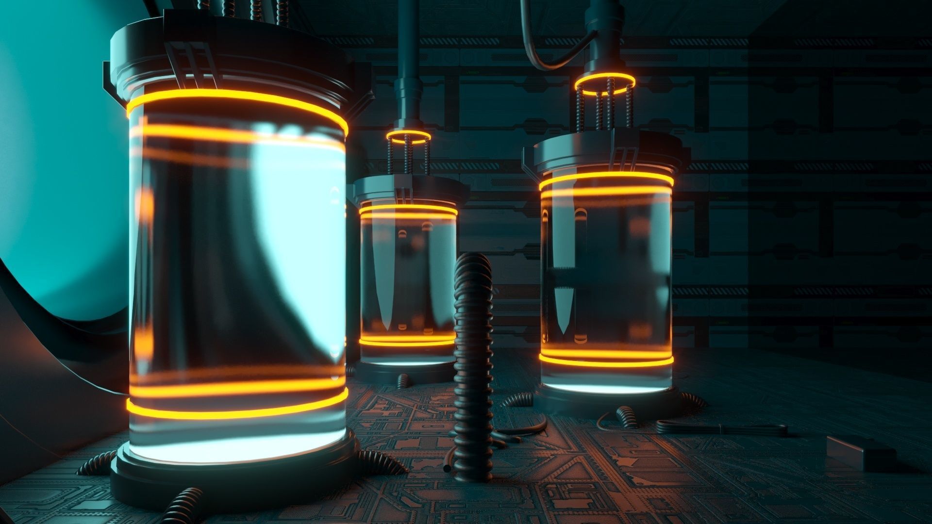 Sci-fi Mystic Lab 3D model_1