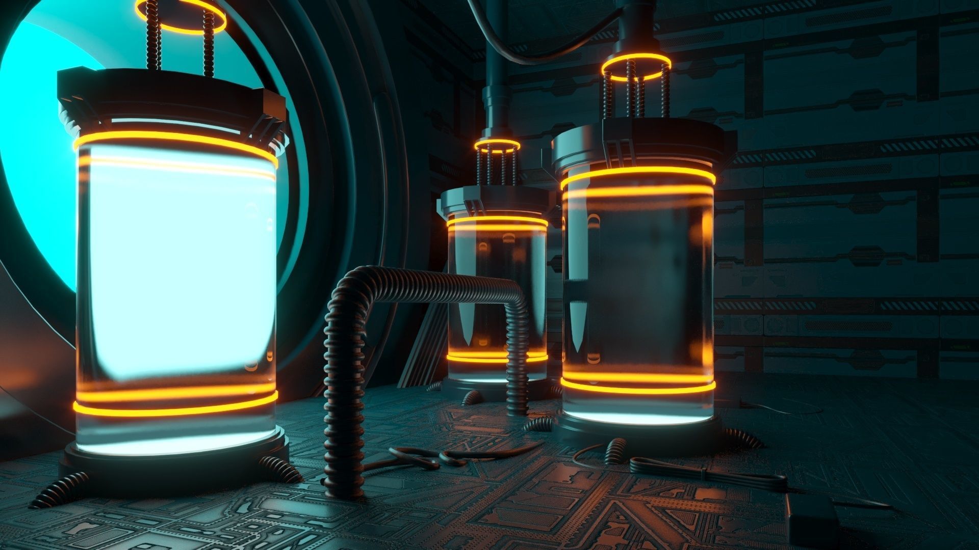 Sci-fi Mystic Lab 3D model_5