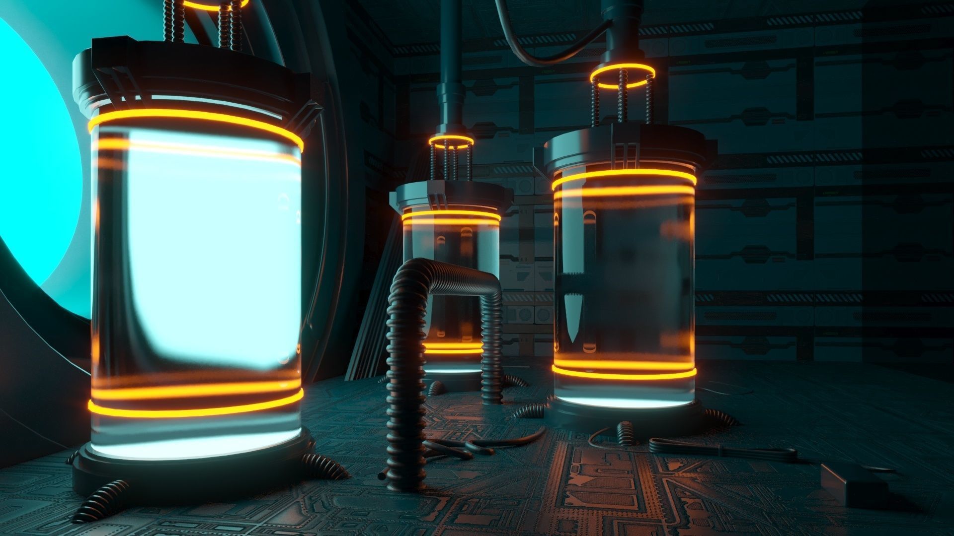 Sci-fi Mystic Lab 3D model_3