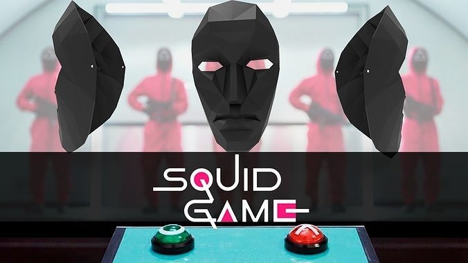 Squid Games Boss Black Mask Print 3D print model
