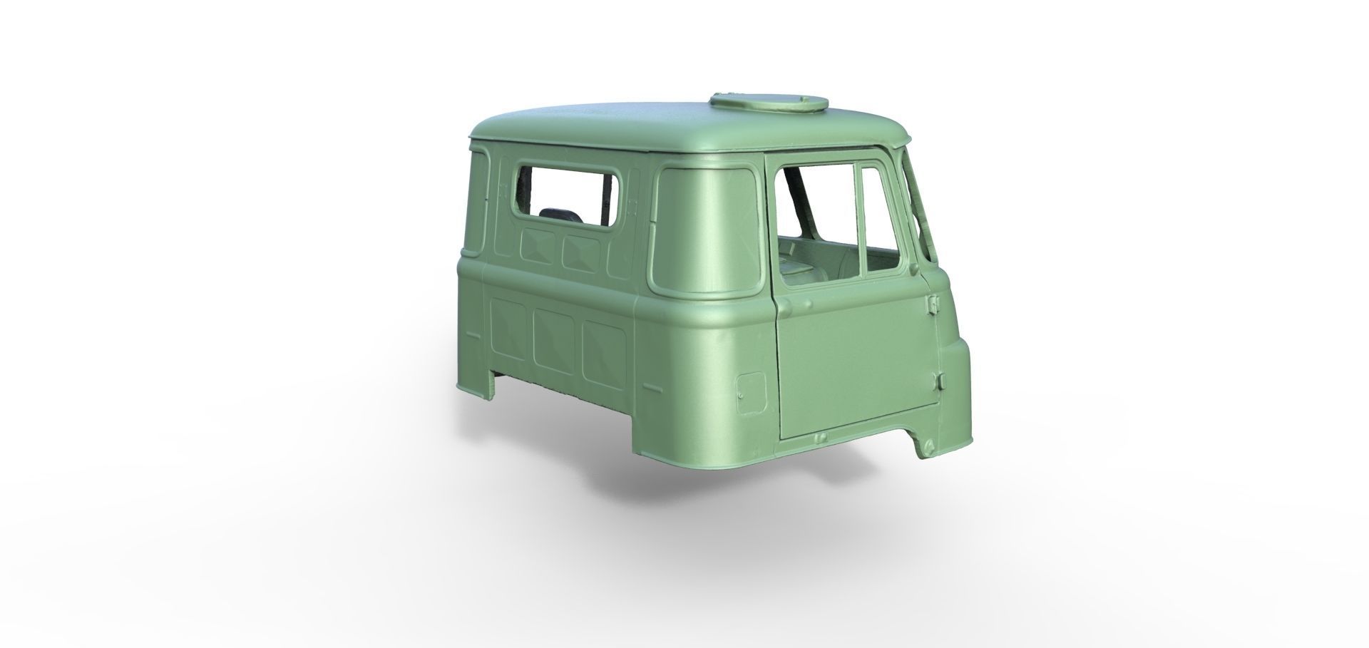Truck Robur LO GDR NVA 4x4 Cab 3D print model_2