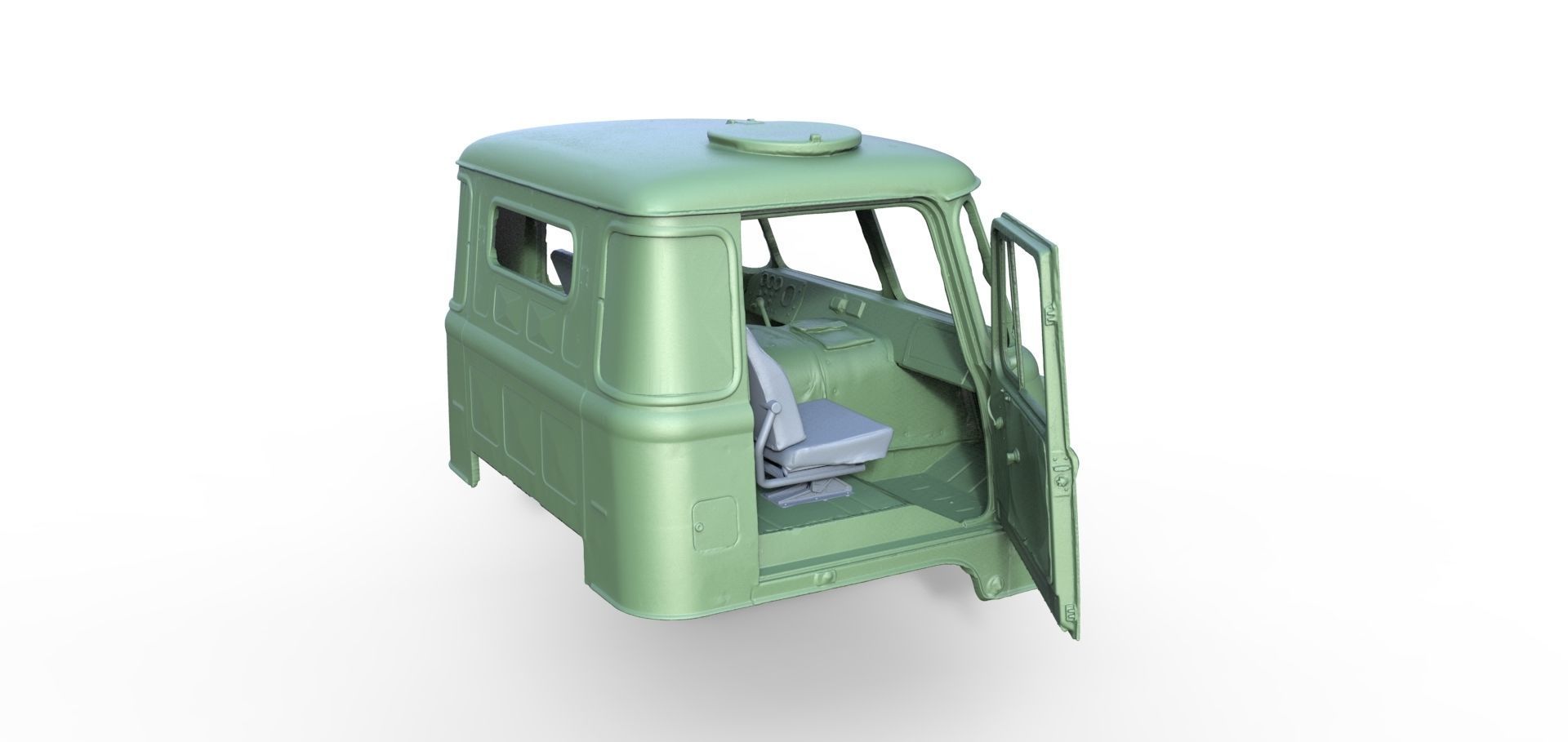 Truck Robur LO GDR NVA 4x4 Cab 3D print model_3