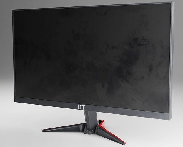 LOW POLY LED Monitor 3D model Low-poly 3D model
