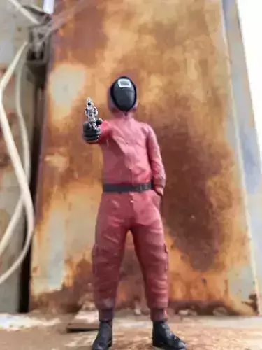 figurine of the guard from the game squid 3D print model