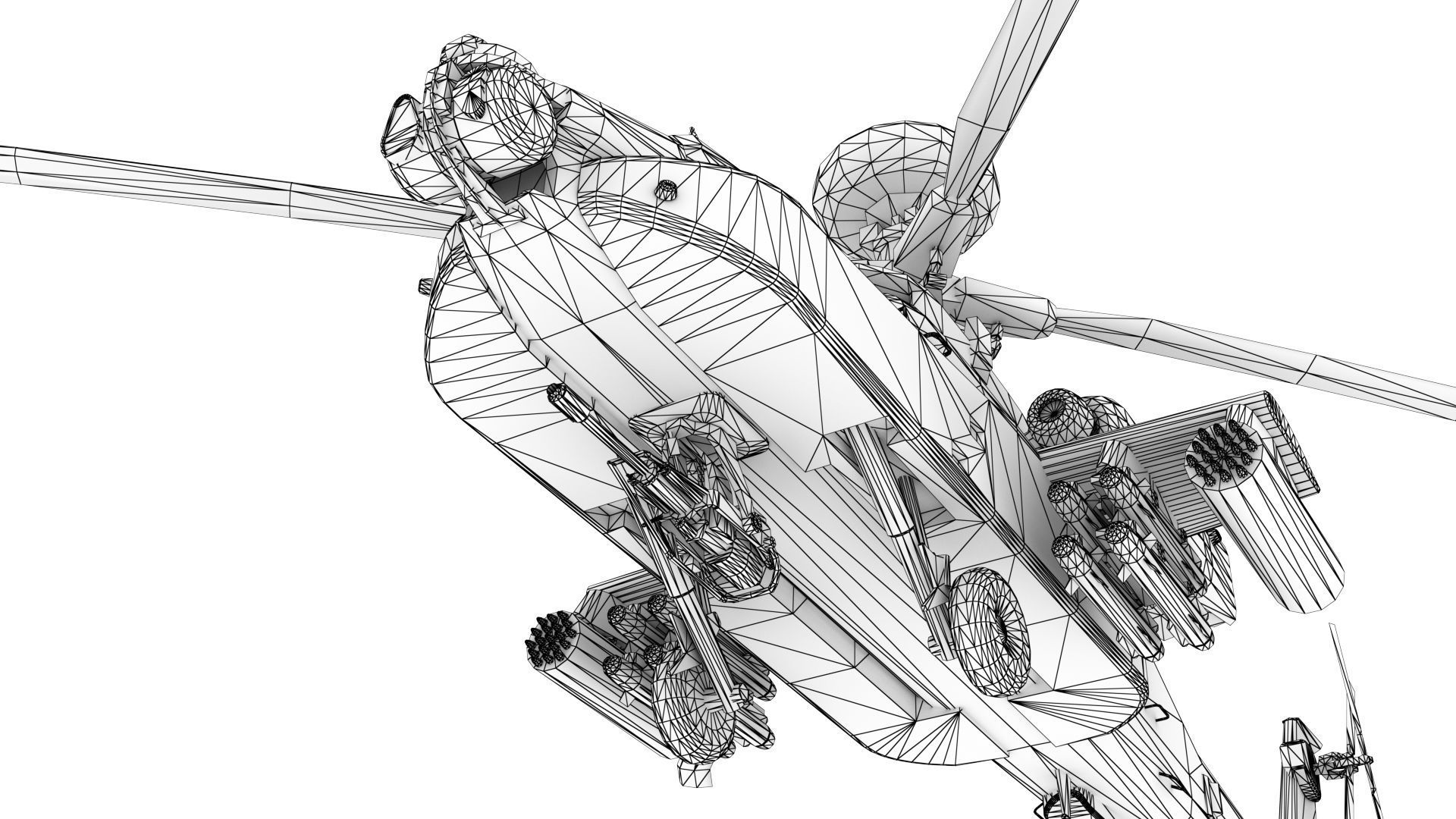 AH-64D Apache Low-poly 3D model_20