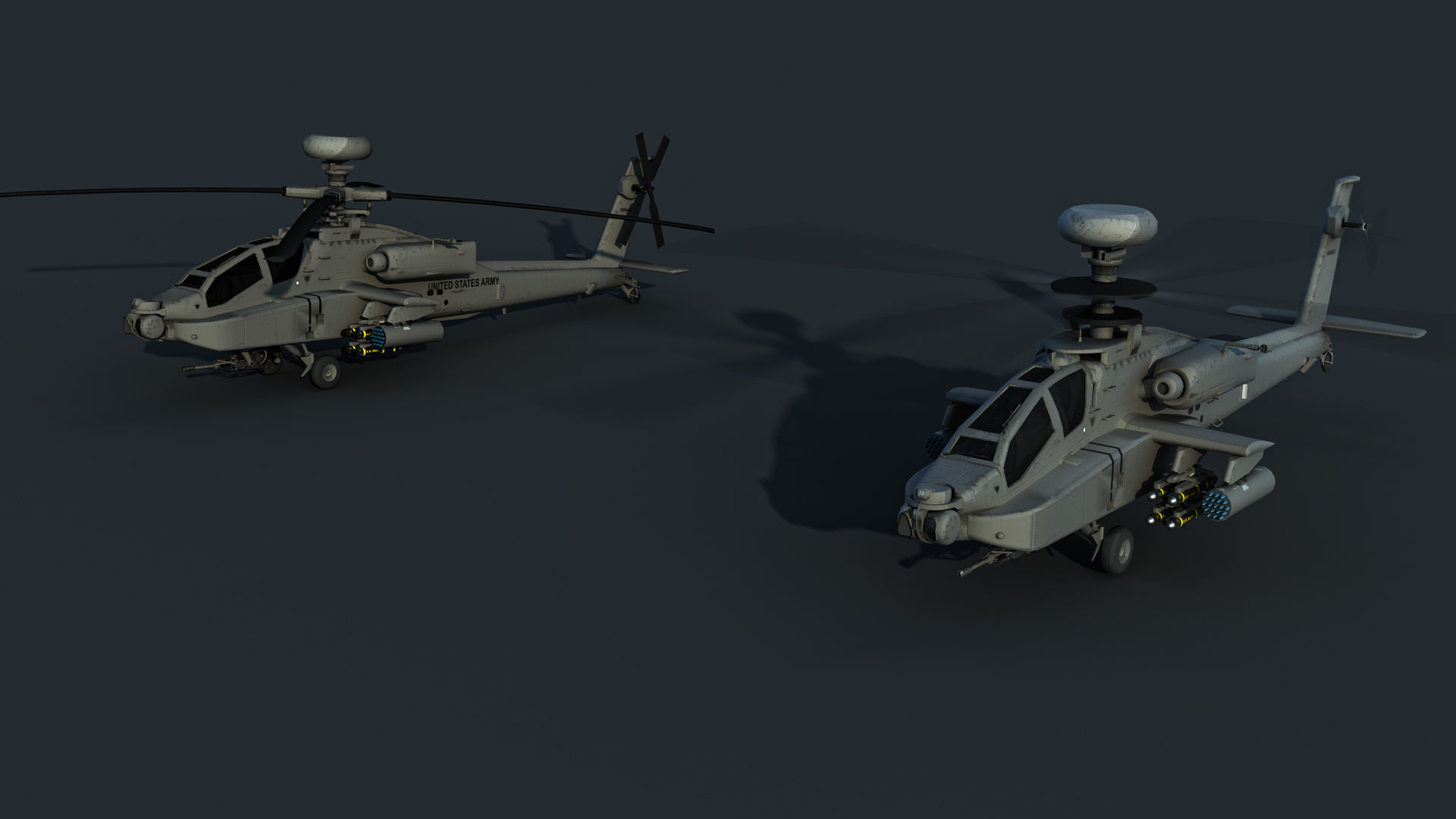 AH-64D Apache Low-poly 3D model_15