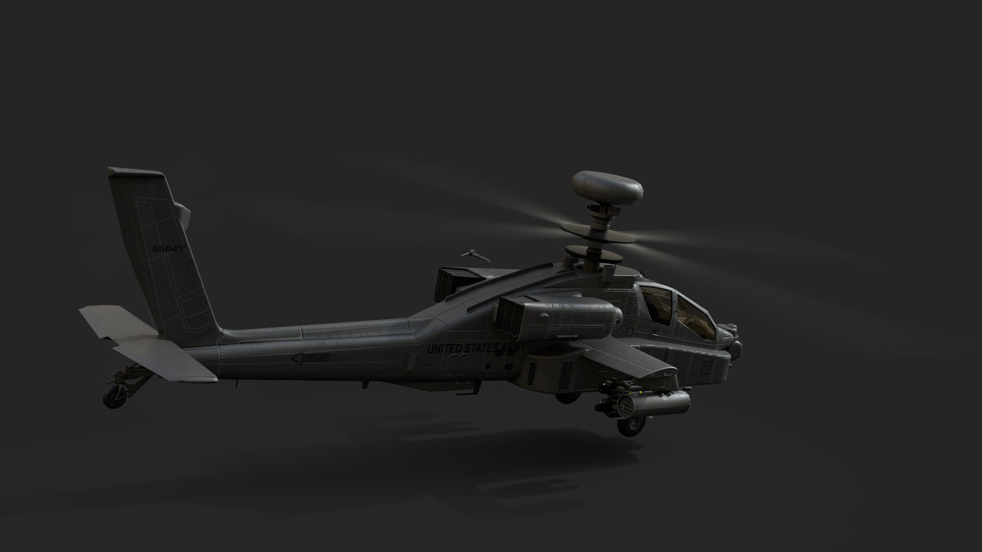 AH-64D Apache Low-poly 3D model_14