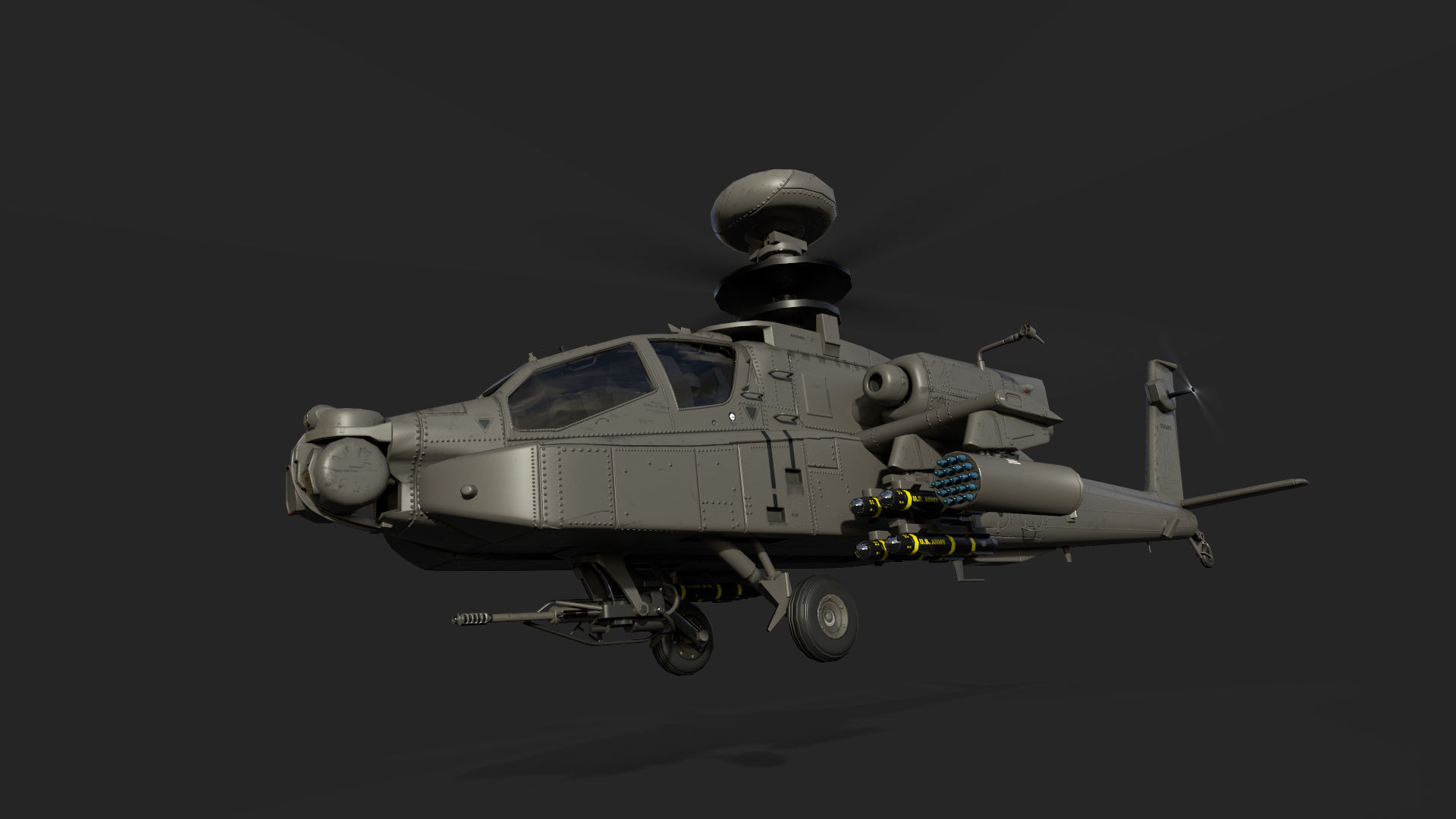 AH-64D Apache Low-poly 3D model_11