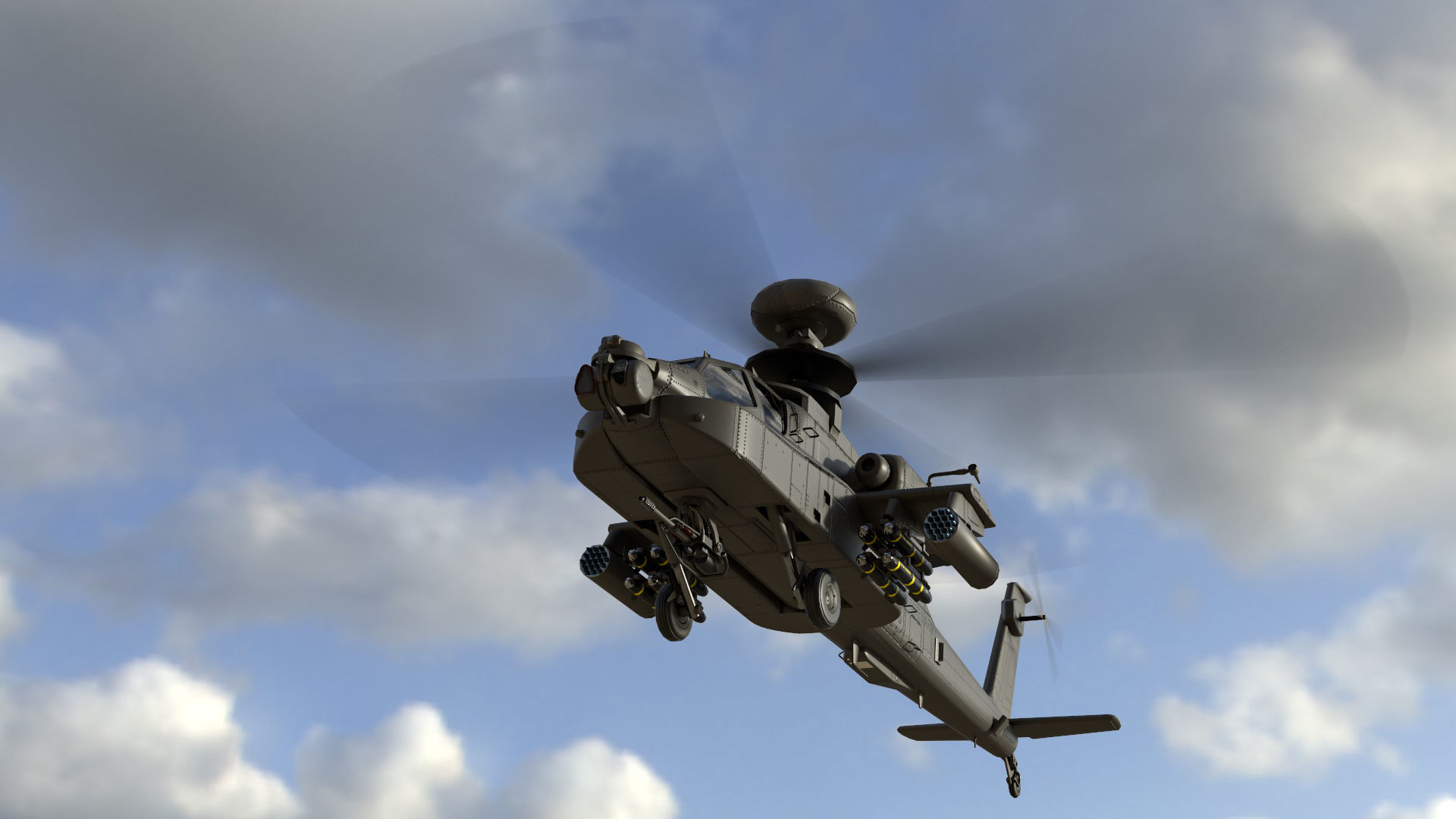 AH-64D Apache Low-poly 3D model_10