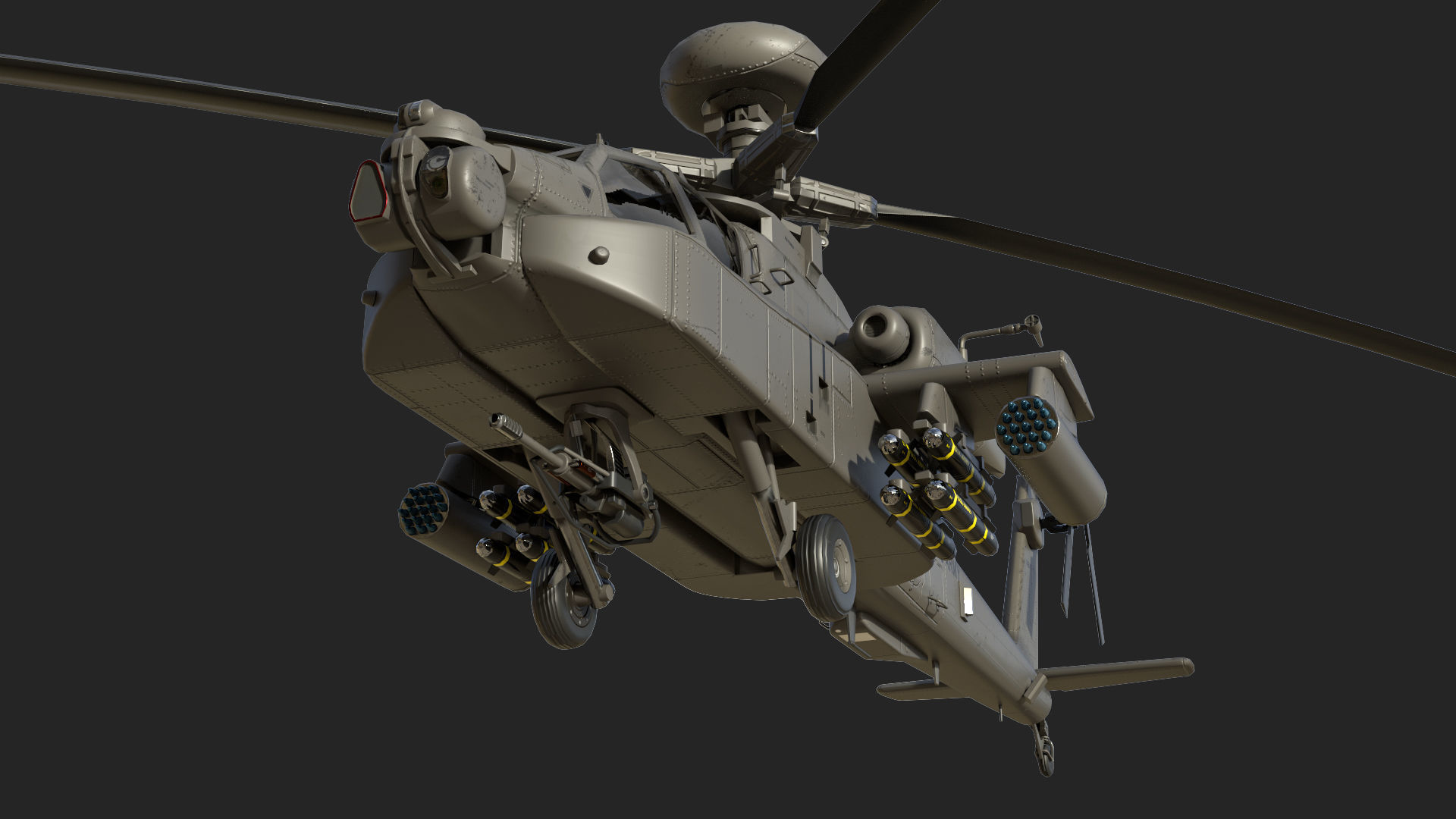 AH-64D Apache Low-poly 3D model_4