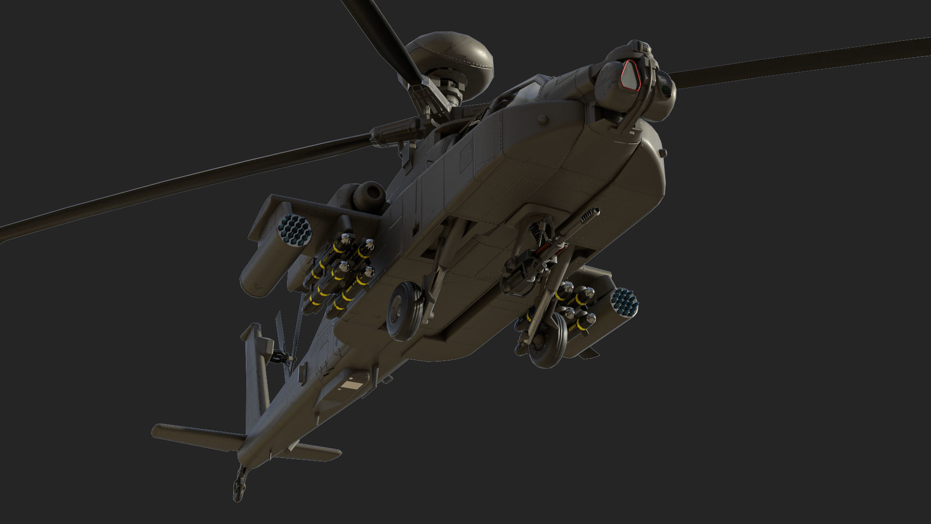 AH-64D Apache Low-poly 3D model_5