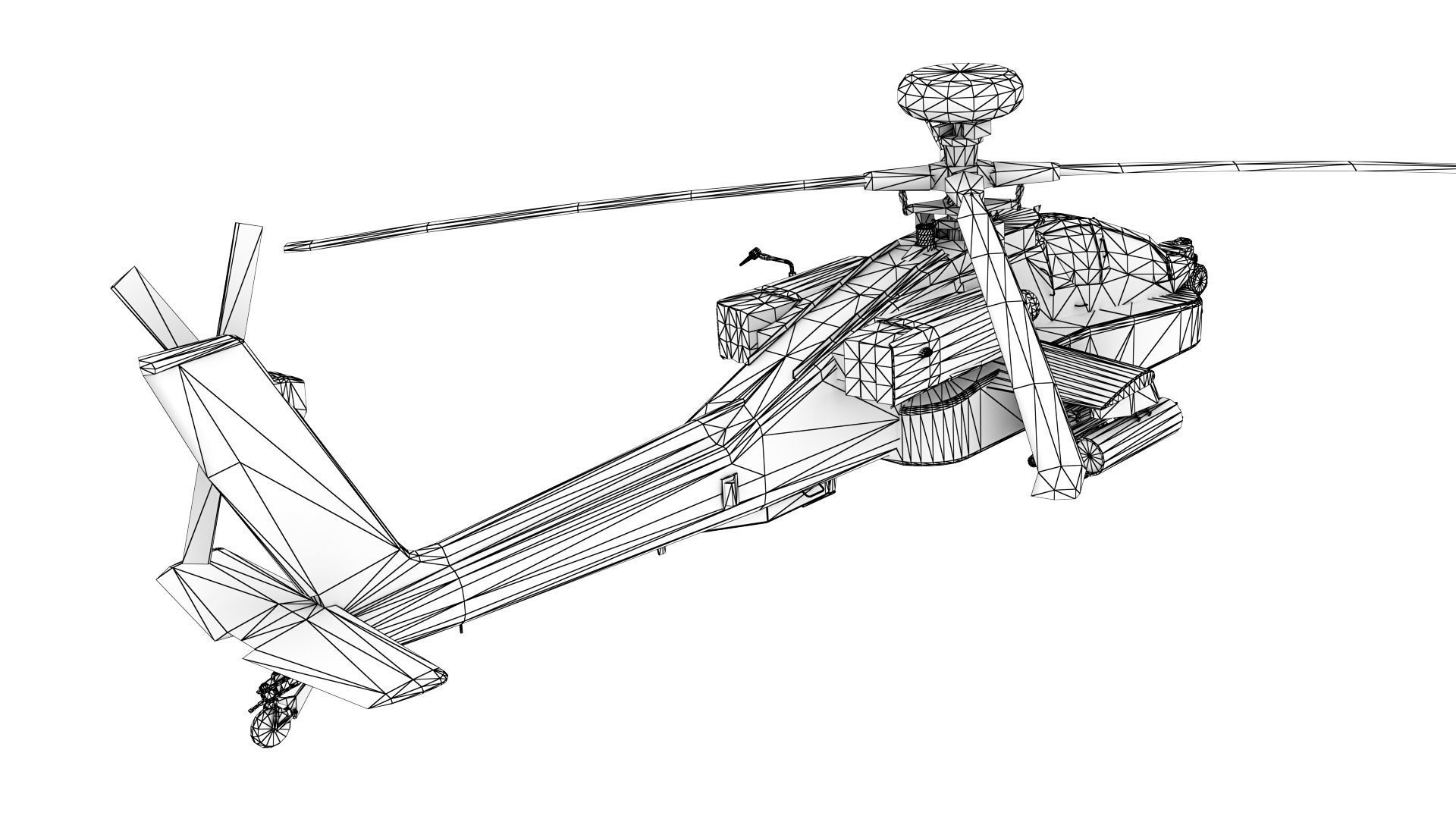 AH-64D Apache Low-poly 3D model_19