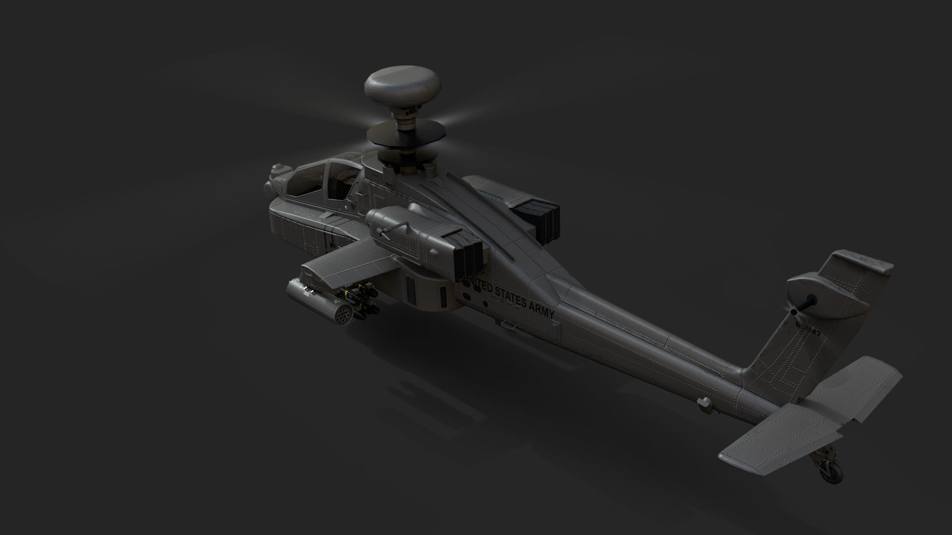 AH-64D Apache Low-poly 3D model_13
