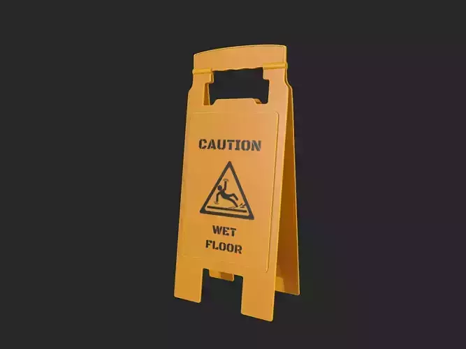 Wet Floor Sign for Game Ready