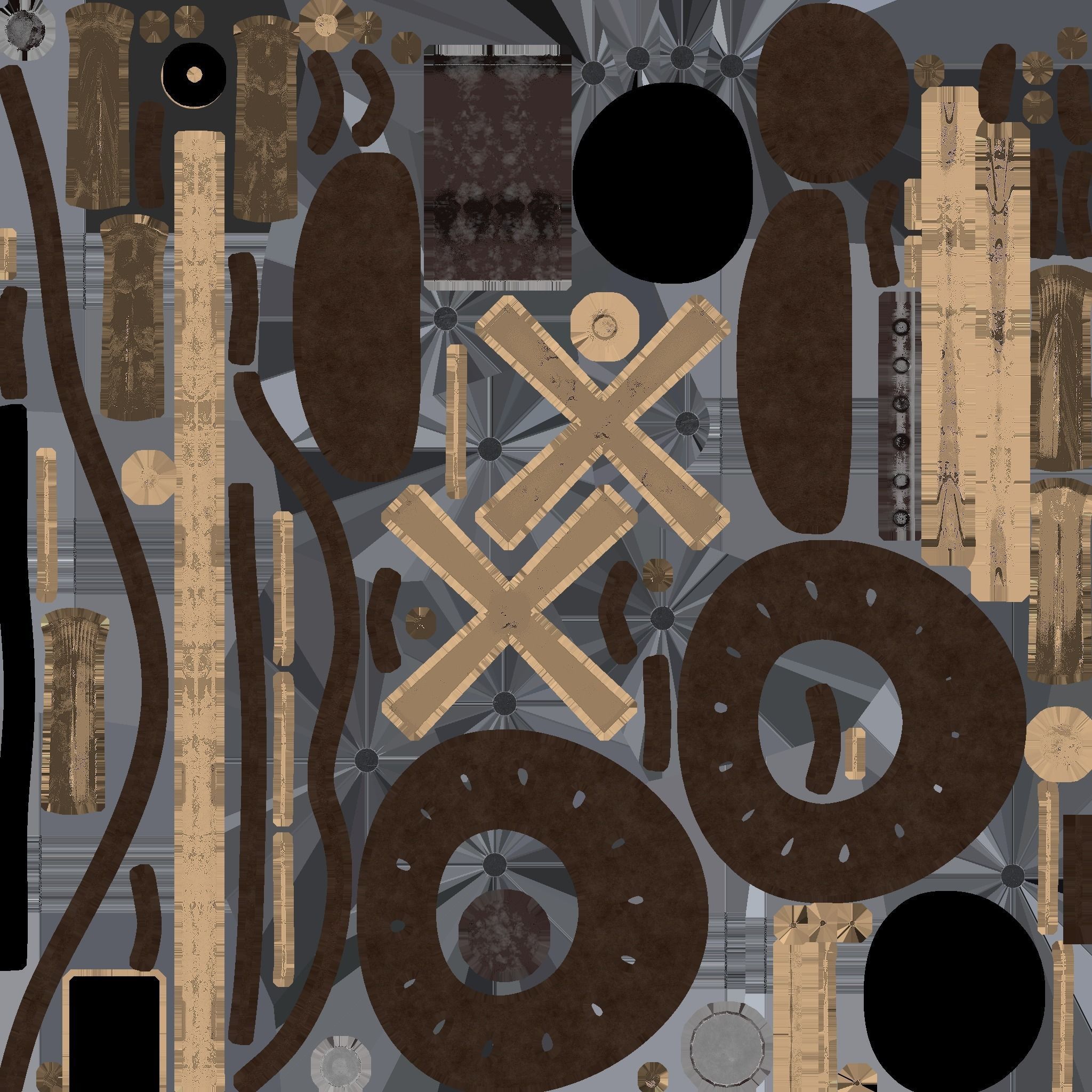 Industrial Architectural Stool Free 3D model_9