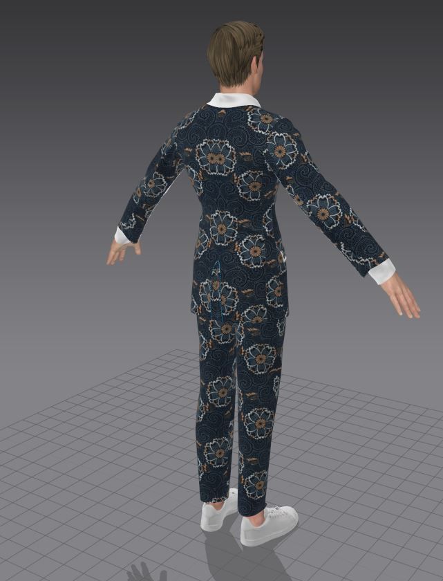 Avatar man in suit 3D model_2