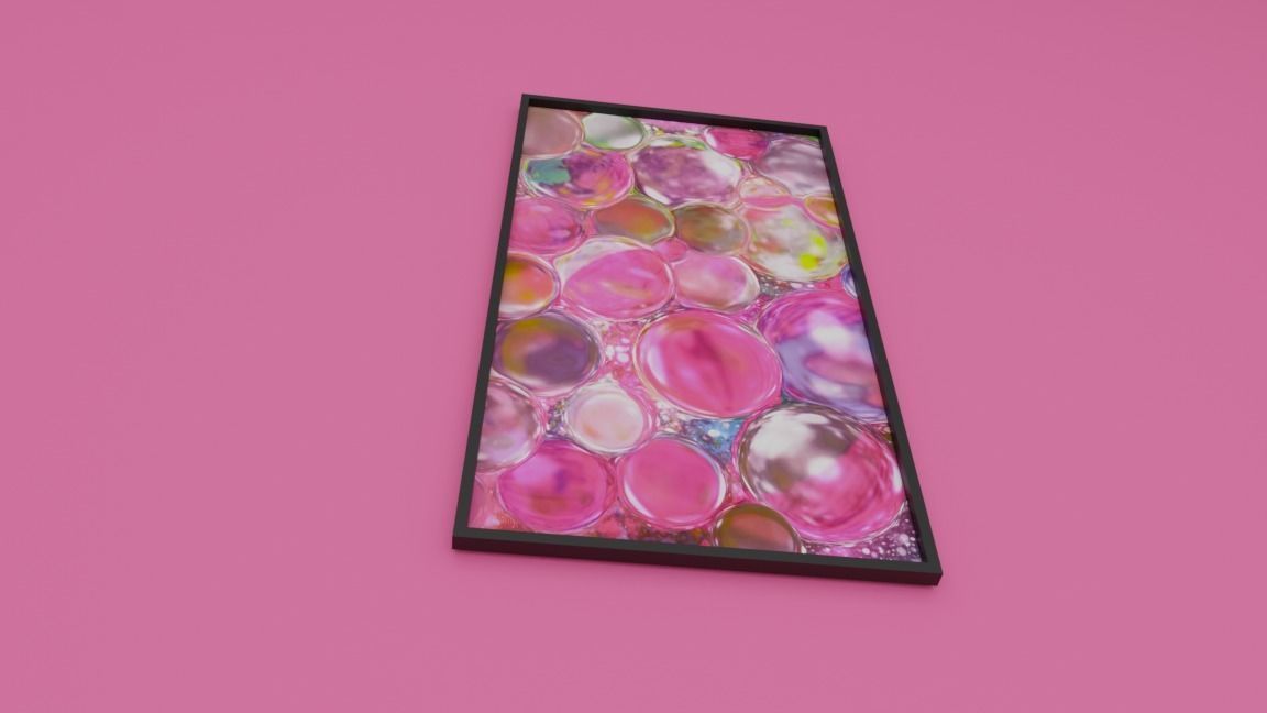 Boble Rose picture framed Free low-poly 3D model_4