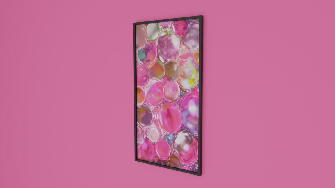 Boble Rose picture framed Free low-poly 3D model_2