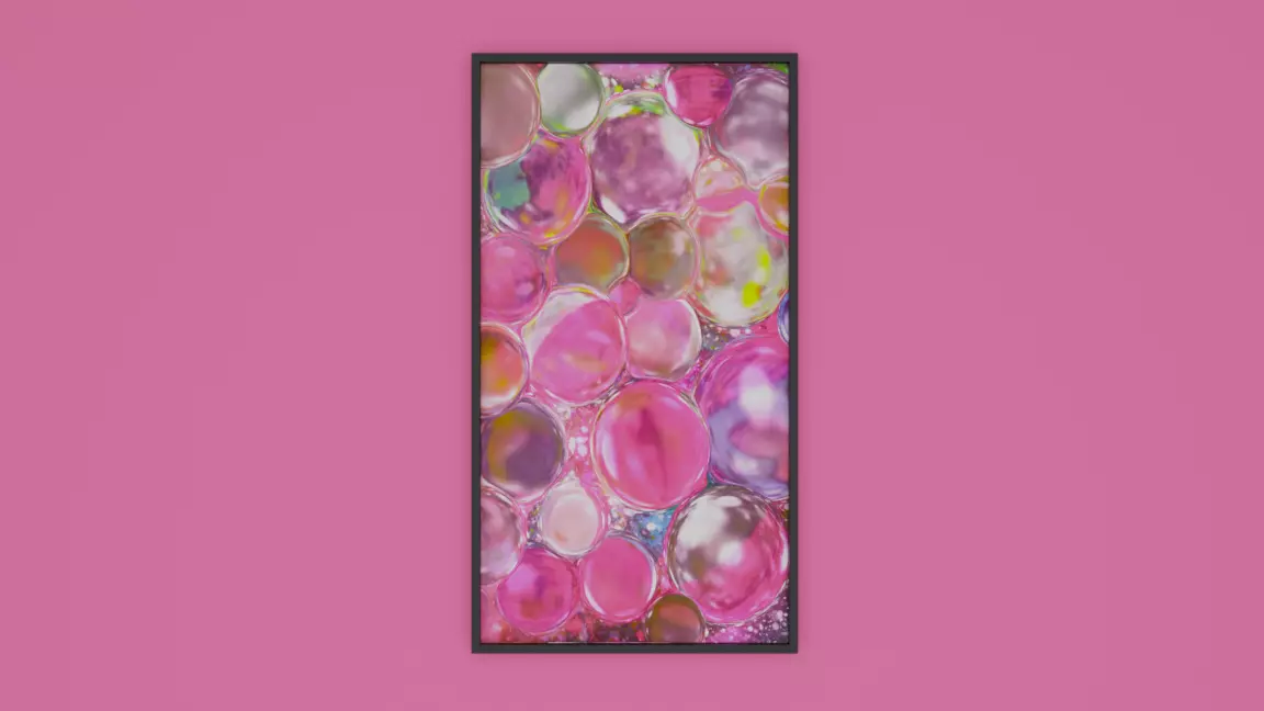Boble Rose picture framed Free low-poly 3D model_0